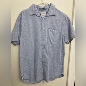 Selling this light blue botton down men shirt.